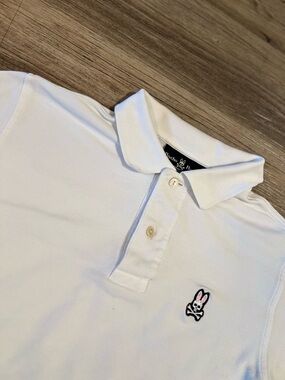 Psycho Bunny Classic Polo Shirt White Men's Size 4